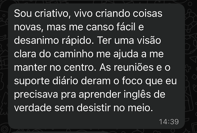 Depoimento do Bruno Melo