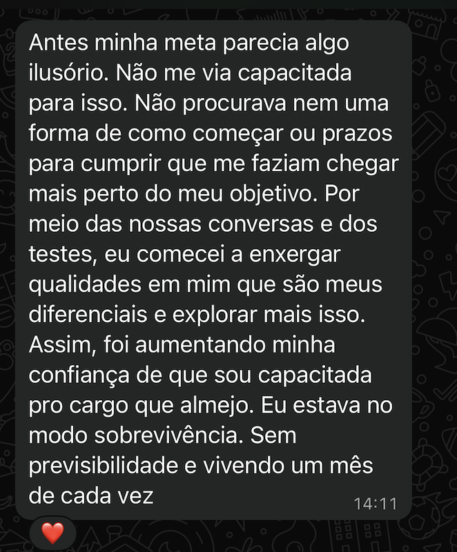 Depoimento da Rapha — parte 1